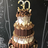 Bespoke personalised laser cut cake topper suitable for celebration cakes available in wood, gold, silver, rosegold, silver glitter and gold glitter